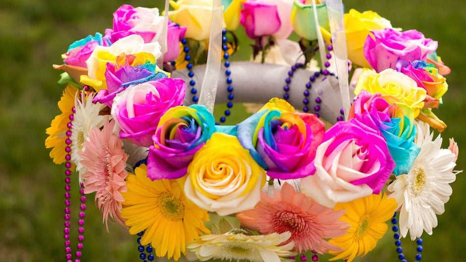 DIY Flower Chandelier