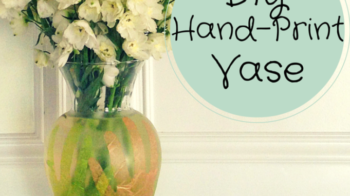 Mother's Day Handprint Flower Vase
