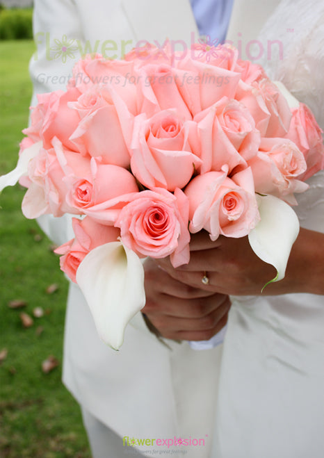 Roses & Callas Bridal Bouquet
