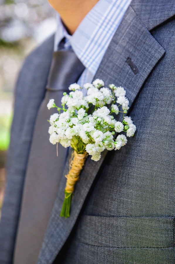 Baby's Breath Boutonniere