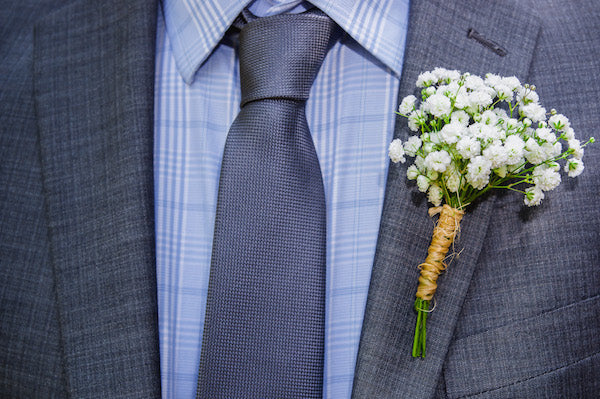 Benjamin's Baby's Breath Boutonniere
