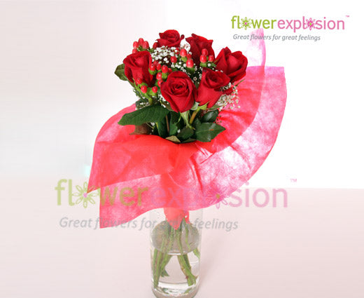 6 Rose Bouquet - Valentine's Day Special