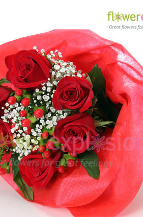 6 Rose Bouquet - Valentine's Day Special