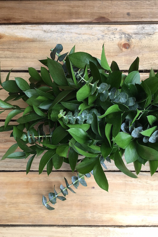 eucalyptus ruscus garland