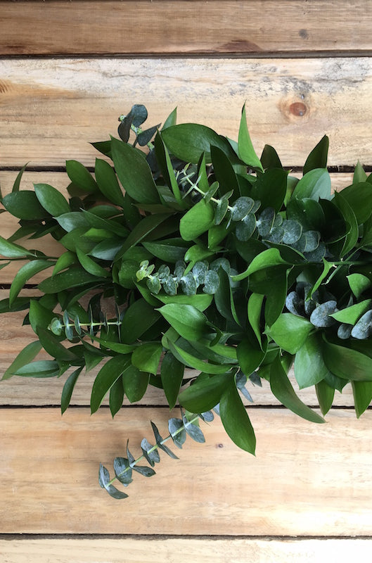 eucalyptus ruscus garland