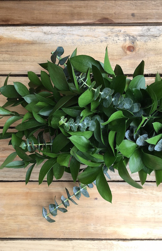 eucalyptus ruscus garland