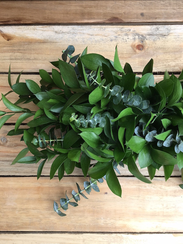 eucalyptus ruscus garland