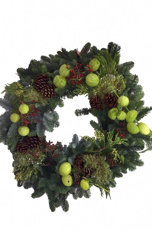 Fireside Christmas Wreath