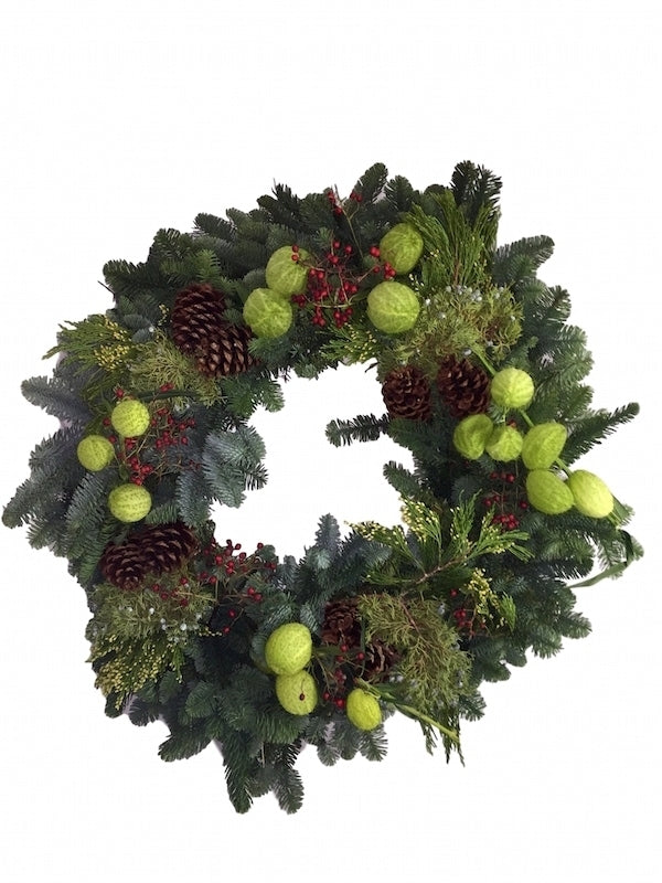 Fireside Christmas Wreath