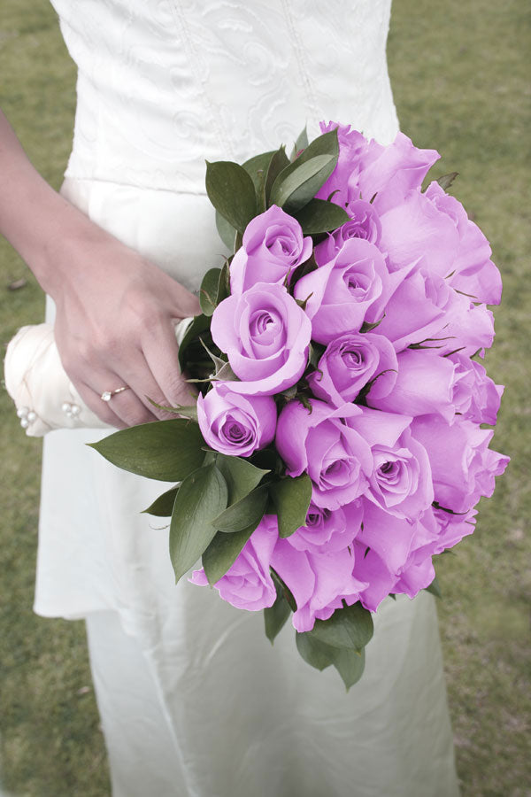 lavender flower bridal bouquet Lavender Rose Bridal Bouquet