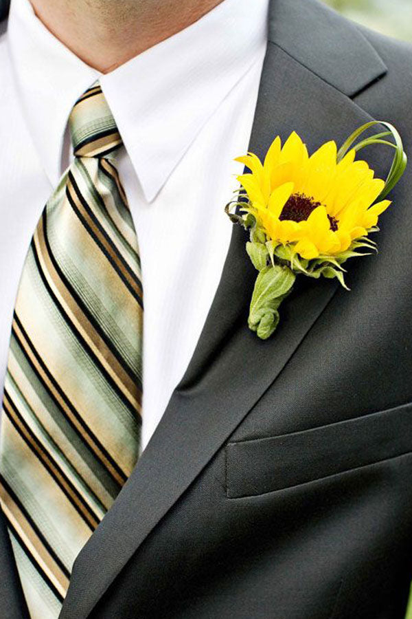 Mini Sunflower Boutonnieres