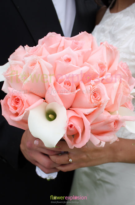 Roses & Callas Bridal Bouquet