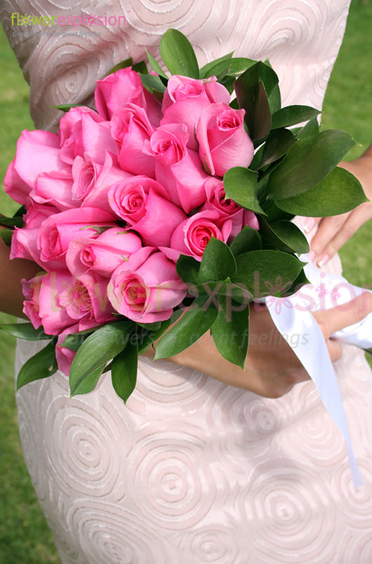 Example of a Pink Bridal/Bridesmaid Bouquet