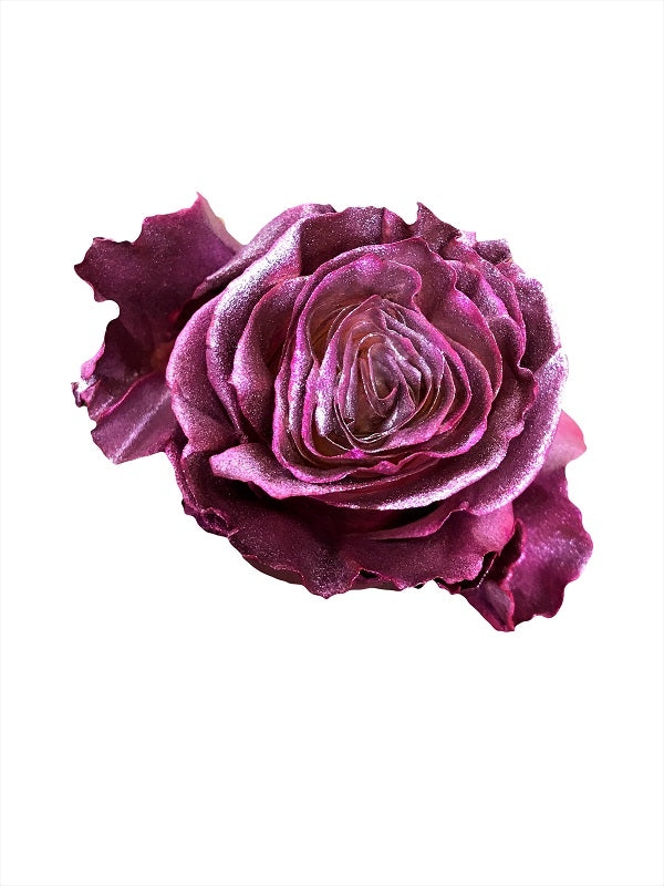 metallic pink rose