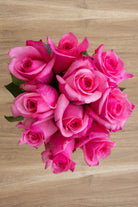 Hot Pink Roses - flowerexplosion.com