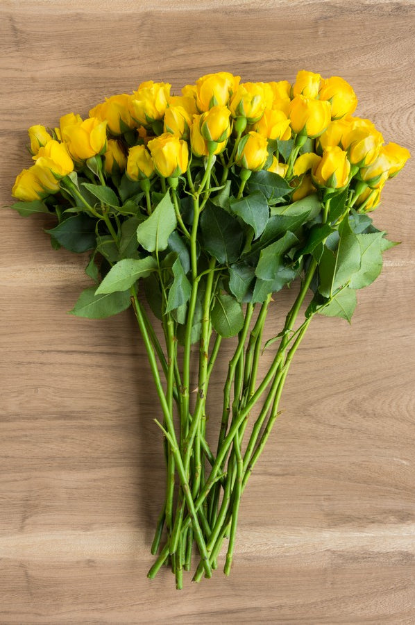 Yellow Spray Roses - flowerexplosion.com