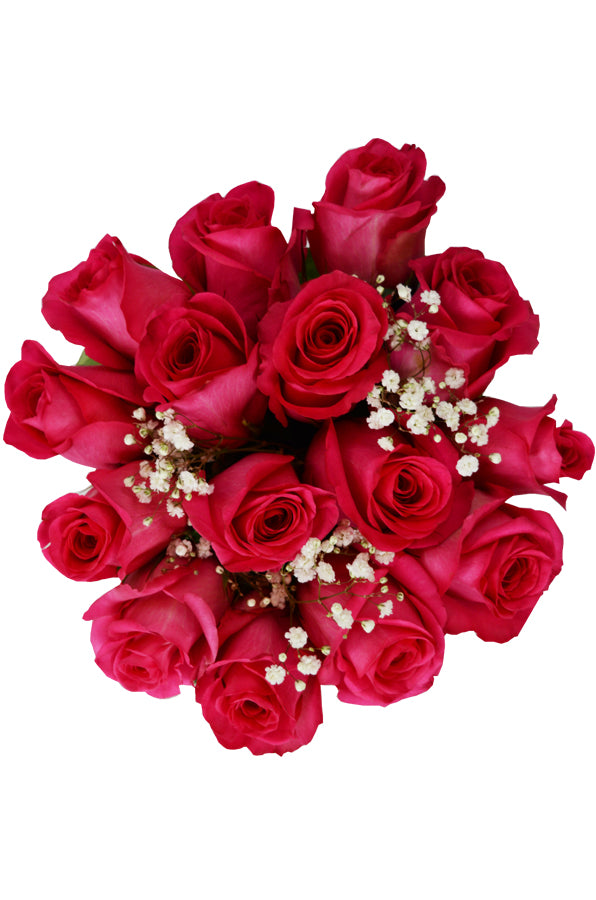 Pink Roses With Gypso Bouquet