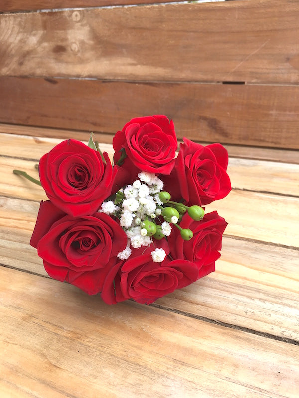 six roses dance bouqet