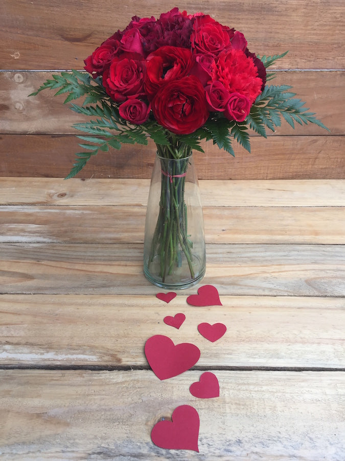Tango Red Flowers Bouquet