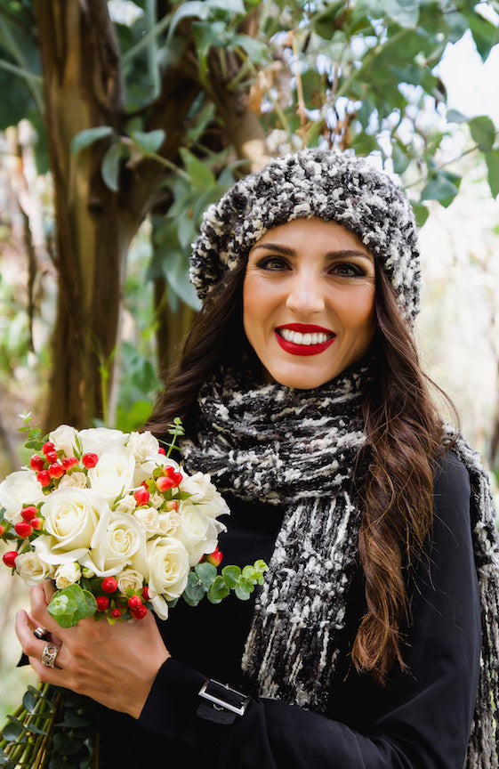 white roses hypericum eucalpytus