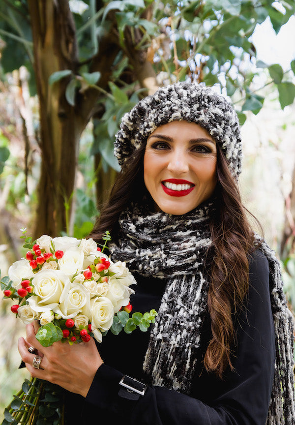 white roses hypericum eucalpytus