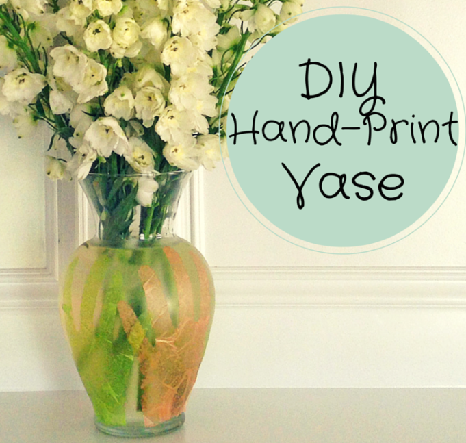 Mother's Day Handprint Flower Vase