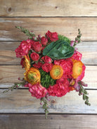 anunculus Gerbera Carnation Greenery Bouquet