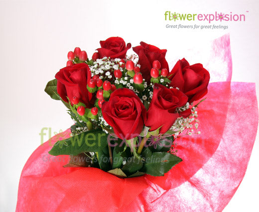 6 Roses Bouquet - Valentine's Day Special
