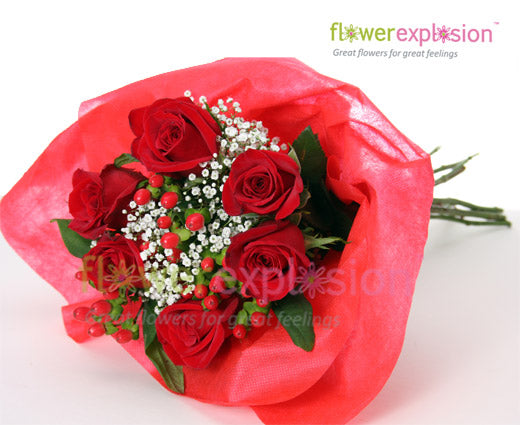 6 Rose Bouquet - Valentine's Day Special