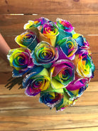 glitter tie dye roses