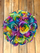 glittered kaleidoscope roses