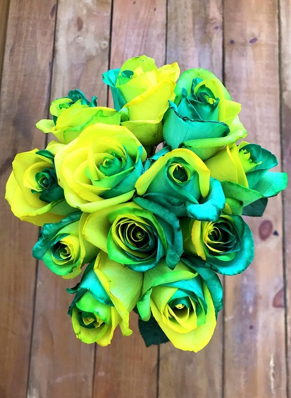Lime Roses Citrus Twist Tinted Roses - Fresh Cut Tinted Roses Online | Flower ...