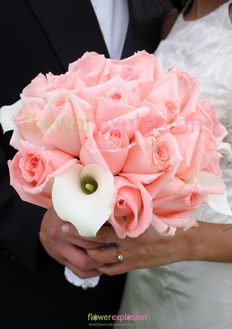 Roses & Callas Bridal Bouquet
