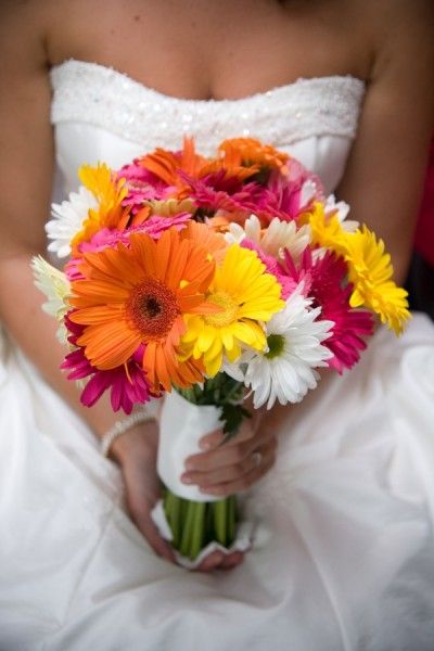BigOtters Gerbera Daisy,14 Pcs Artificial Flowers Silk Flowers Bouquets, Bride Bridesmaid Holding Flowers for Wedding Bouquet,Home Garden Party