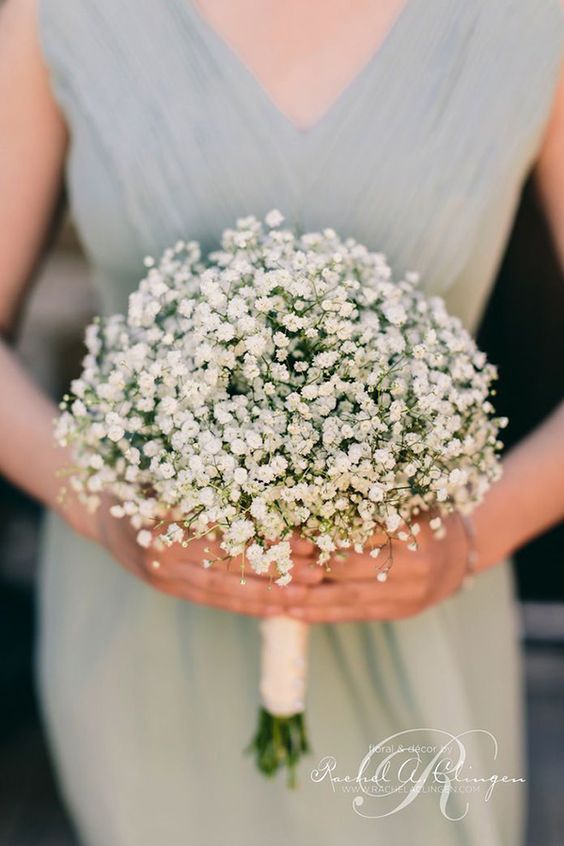 Fresh Baby's Breath Flower, DIY Wedding Flowers