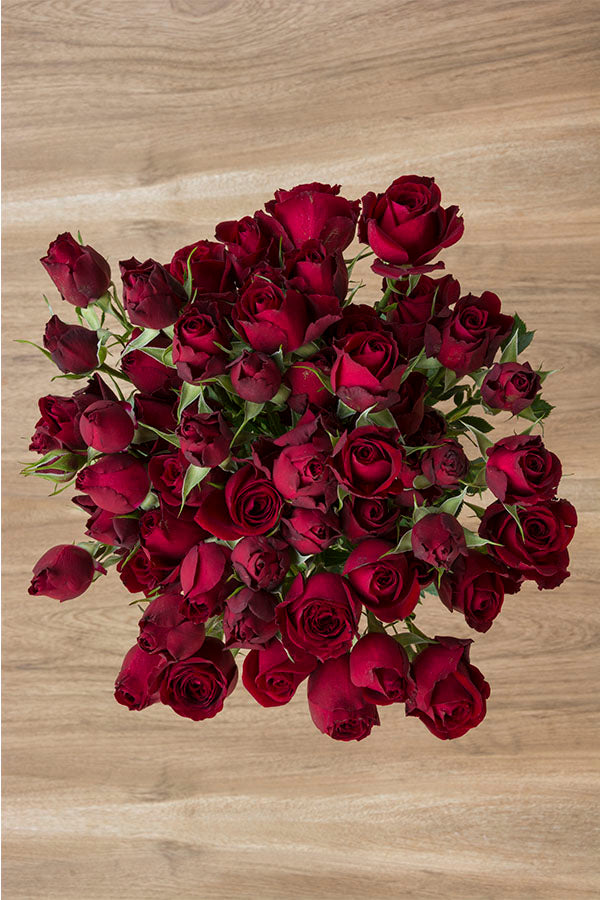 dark red rose bouquet