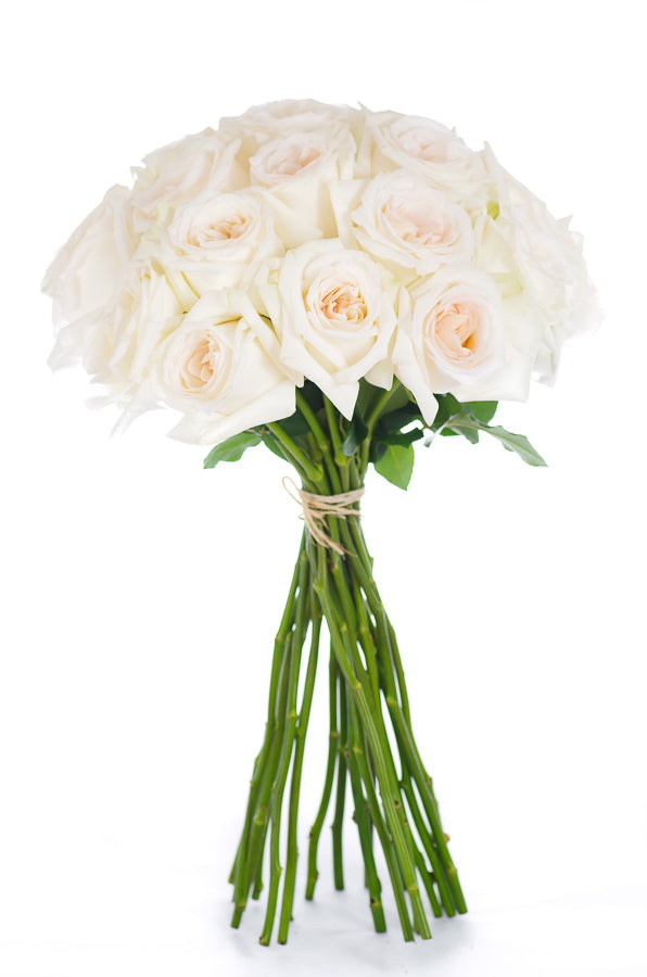 White O'Hara™ Garden Rose Wedding Flowers - Flower Explosion