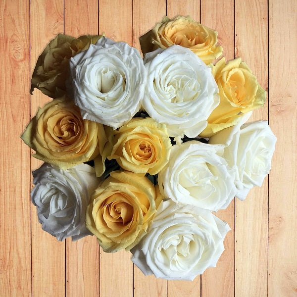 Yellow And White Rose Bouquet